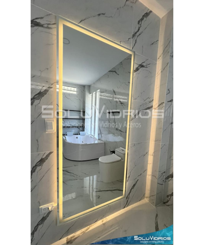 Espejos con luces LED